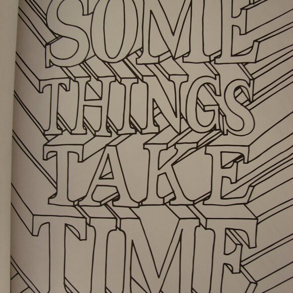 Timeless Creations Creative Quotes Cra-z-art Coloring Book Unused 1 sided pages - Picture 9 of 11